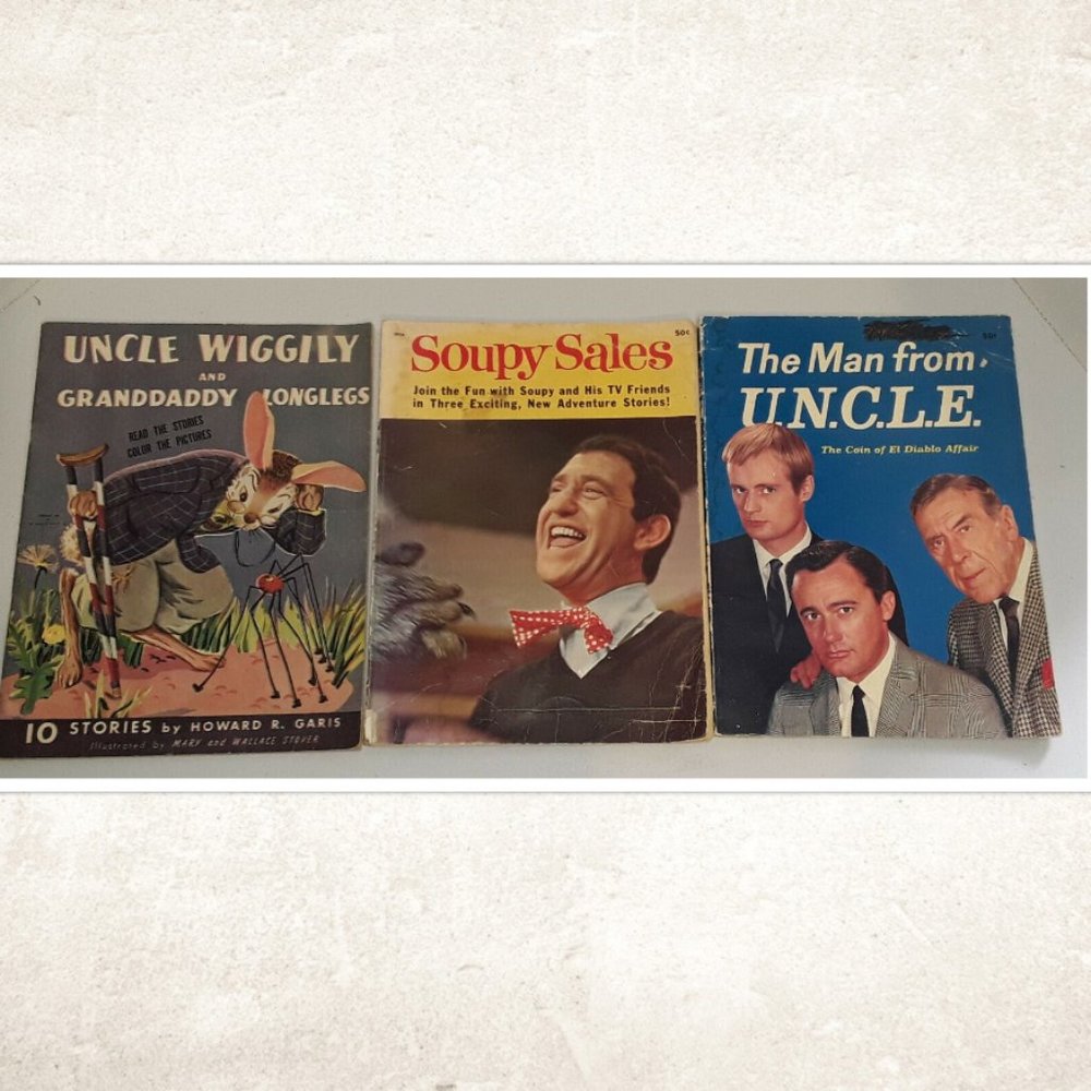 Vintage Uncle Wiggly, Soupy Sales and The Man From U.N.C.L.E Lot